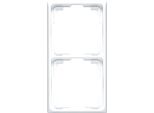 Telaio Doppio Bianco Alpino Orizzontale/Verticale - Telaio Doppio Bianco Cd 582 K Ww