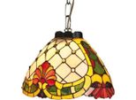 Casa Padrino Lampada A Sospensione Tiffany Ø 34 Cm - Lampada A Sospensione Per Soggiorno