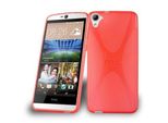 Cadorabo Custodia Per Telefono Cellulare Per Htc Desire 826 In Rosso Copertura Tpu Silicone Back Cover Case