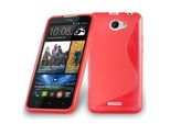Cadorabo Custodia Protettiva Per Htc Desire 316 / 516 Cover In Rosso Custodia Per Cellulare Tpu Custodia In Silicone