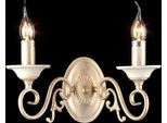 Casa Padrino Lampada Da Parete Barocca Crema Oro 30 X H 28 Cm Stile Antico - Lampada Da Parete Illuminazione Da Parete