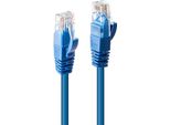 Lindy - Cavo Patch - RJ-45 (M) - A - RJ-45 (M) - 30,0M - Utp - Cat 6 - Crimpato, A Trefoli, Liscio - Blu (48025)