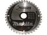 Lama Per Sega Circolare Makita Specialized Tct T.C.T. - 190 X 30 Mm - 40 Denti - Legno Con Chiodi