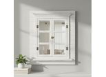 Mucola Specchio Da Parete Con Persiane Specchio Cornice Specchio Finestra Cornice Foto Shabby Specchio Decorativo Specchio Armadio - Bianco