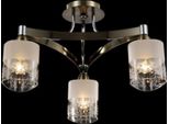 Casa Padrino Lampadario Da Soffitto Moderno In Bronzo Cromato 50,7 X H 22 Cm Stile Antico - Lampadario D'arredo Lampadario A Sospensione Lampada A Sospensione