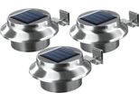 Easymaxx Lampada Solare Per Grondaia Set Da 3 Sensore Di Luce Diurna Senza Fili Lampada Per Grondaia Illuminazione Solare Per Esterni Illuminazione Esterna Lampada Da Esterno 12 Cm H