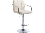 Clp Sgabello Lucy V2 Regolabile In Altezza E Girevole, Cromo Crema