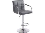 Clp Sgabello Da Bar Lucy V2 Regolabile In Altezza E Girevole, Grigio Cromo