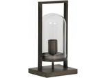Casa Padrino Lampada Da Tavolo Nero Antico 17 X 14 X H 32,5 Cm - Lampada - Lampada Da Tavolo
