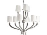 Casa Padrino Lampadario - Lampada A Sospensione In Argento Antico Diametro 84 X H 68 Cm