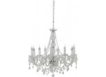 Casa Padrino Lampadario Barocco A Soffitto In Cristallo Trasparente Diametro 75 X H 71 Cm Stile Antico - Lampadario D'arredo Lampadario A Soffitto Lampada A Sospensione