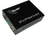Convertitore Multimediale Di Rete Allnet 134409 1000Mbit/S Multimodale - Monomodale Nero (ALL-MC108G-SFP-SFP)