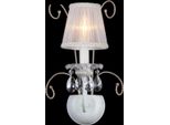 Casa Padrino Lampada Da Parete Barocca Oro Bianco 26 X H 41 Cm Stile Antico - Lampada Da Parete Illuminazione Da Parete