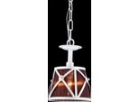 Casa Padrino Lampadario Da Soffitto Barocco Bianco 18,5 X H 25 Cm Stile Antico - Lampadario D'arredo Lampadario Da Soffitto Lampada A Sospensione
