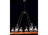 Casa Padrino Lampadario Barocco A Soffitto Marrone Scuro 91 X H 83,3 Cm Stile Antico - Lampadario D'arredo Lampadario A Soffitto Lampada A Sospensione