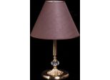 Casa Padrino Lampada Da Tavolo In Cristallo Bronzo / Paralume Marrone 31 X 50 Cm - Lampada - Collezione Lusso