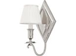 Casa Padrino Lampada Da Parete In Nichel Diametro 19 X 19 X H 37 Cm - Collezione Luxury