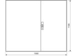 Hager Alloggiamento Per Contatore A Superficie IP44 In Lamiera D'acciaio 1300X1100X205Mm