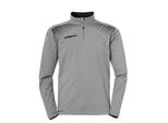 Uhlsport Goal 1/4-Zip Top Bambino Grigio Scuro Melange/Nero 128