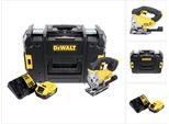 Dewalt Dcs 331 P1 Seghetto Alternativo A Batteria 18V Xr In Valigetta Tstak + 1X Batteria Dcb 184 5,0 Ah + Caricabatterie Dcb 115