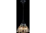 Casa Padrino Lampadario Barocco A Soffitto Nero 32 X H 127 Cm Stile Antico - Lampadario D'arredo Lampadario A Soffitto Lampada A Sospensione