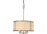 Casa Padrino Luxus Leuchte - Lampada A Sospensione In Nichel Diametro 52 X H 73,5 Cm