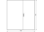 Hager Alloggiamento Per Contatore A Superficie IP44 Lamiera D'acciaio 1300X1400X205Mm