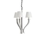 Casa Padrino Lampadario - Lampada A Sospensione In Argento Antico Diametro 47 X H 47 Cm