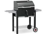 Landmann Dorado Grill A Carbonella Coperchio A Doppia Parete Display Della Temperatura Griglia E Vassoio Forato Per La Carbonella Grande Scaldavivande 2 Tavolini Laterali