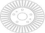2X Disco Freno Trw DF6684 Per Suzuki SX4 (Ey Gy) SX4 Notchback (Gy) 47Mm