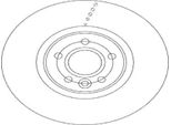 2X Disco Freno Trw DF6676S Per Volvo V50 (545) V40 Hatchback (525 526) 48 6Mm