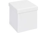Inter Link Box Pieghevole Setti Con Cuscino Di Seduta Bianco