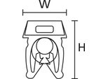 Hellermann Tyton 561-02101 Giallo 1000Pz(S) Morsetto Per Cavo (561-02101)