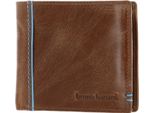 Bruno Banani Pelle Portafoglio Wallet Cognac / Blue Marrone