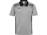 Uhlsport Goal Polo Bambino Grigio Scuro Melange/Nero 164