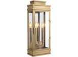 Casa Padrino Lampada Da Parete In Ottone Antico 23 X 13 X H. 58 Cm - Mobili Soggiorno