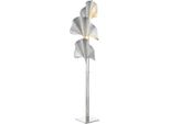 Casa Padrino Lampada Da Terra Argento 80 X H. 197 Cm - Lampada Da Terra