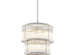 Lampadario Casa Padrino Argento 55 X H. 59 Cm - Collezione Luxury