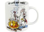 KöNitz Asterix Le Café Est PrêT Becher, Tasse, Kaffeetasse, Porzellan, Miraculix, Weiß, 300 Ml, 11 1 002 2057