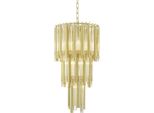 Casa Padrino Lampadario Oro Diametro 35 X H. 68 Cm - Arredo Alberghiero