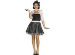 Rockabilly Joie De Vivre Retro Chic Fifties Style Pink Glamour Party Outfit Carnival Chic, Taglia: 38 - 40 (M) Colore: Rosa