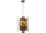 Casa Padrino Lampada A Sospensione Di Design In Ottone 45 X 45 X H. 60 Cm - Arredamento Alberghiero