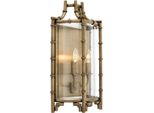 Casa Padrino Lampada Da Parete In Ottone Antico 30,5 X 15 X H. 52,5 Cm - Edizione Limitata