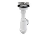 Sifone Per Lavello Alcadrain Con Griglia In Acciaio Inox