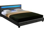 Led Tessile Letto Matrimoniale Imbottito 180X200Cm Struttura Letto Tessuto Corium