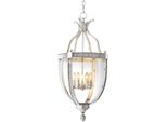 Casa Padrino Lampada A Sospensione Di Design Argento 48 X H. 98 Cm - Lampada A Sospensione