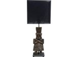 Casa Padrino Lampada Da Tavolo Con Paralume Nero 30 X 15 X H. 74 Cm - Edizione Limitata