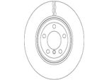 2X Disco Freno Trw DF6471 Per Nissan Juke (F15) Pulsar Hatchback (C13) 43 9Mm