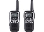 Midland XT50 - Walkie Talkie Professionali A Ricarica Rapida, 24 Canali PMR446, 38 Toni Ctcss, Usb Ricaricabile, 8 Km Di Portata, 2 Ricetrasmittenti Nero/Grigio Metalizzato