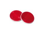 Lampada Euro-Norm Riflettore Rotondo D 65 Mm Rosso Set Di 2 Pezzi